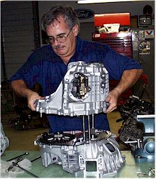 Rob Assembling Tranny.jpg (20494 bytes)